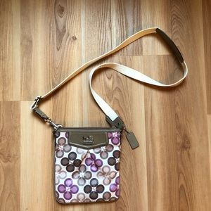 Coach Crossbody Bag in Brown and Purple
